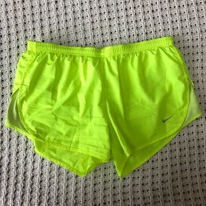 Nike Neon Yellow/Green Running Shorts